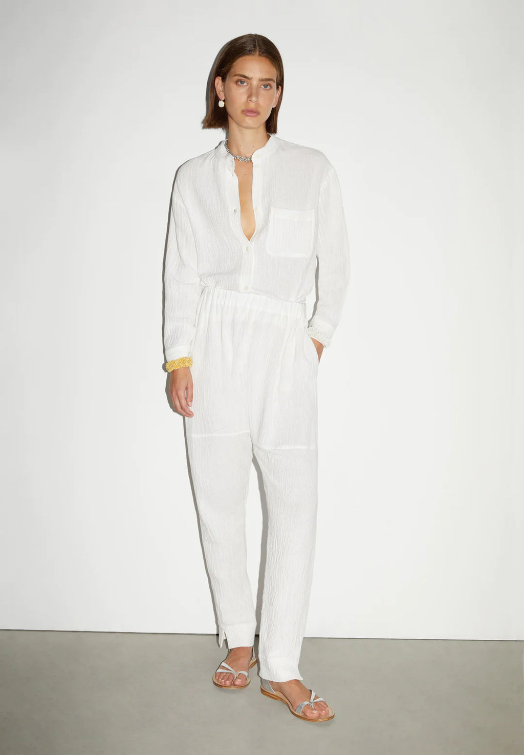 Melo Long Sleeve Textured Top