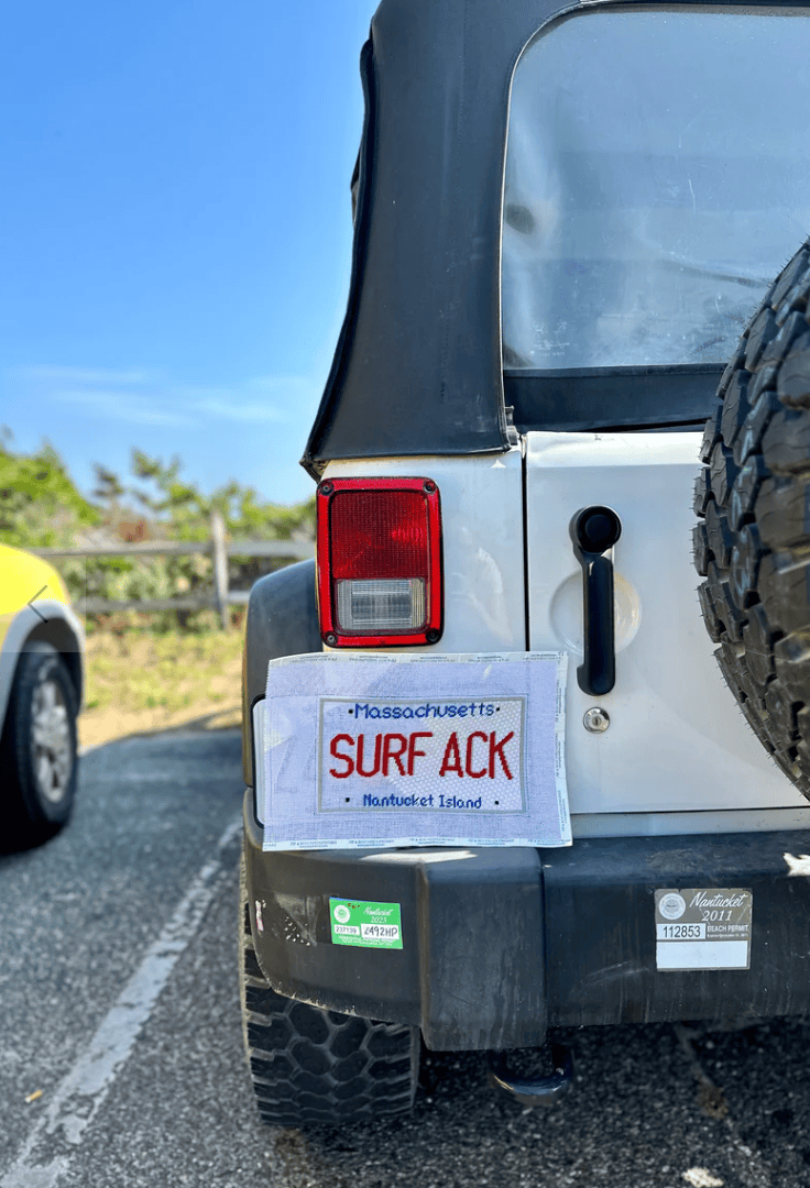 Surf ACK License Plate