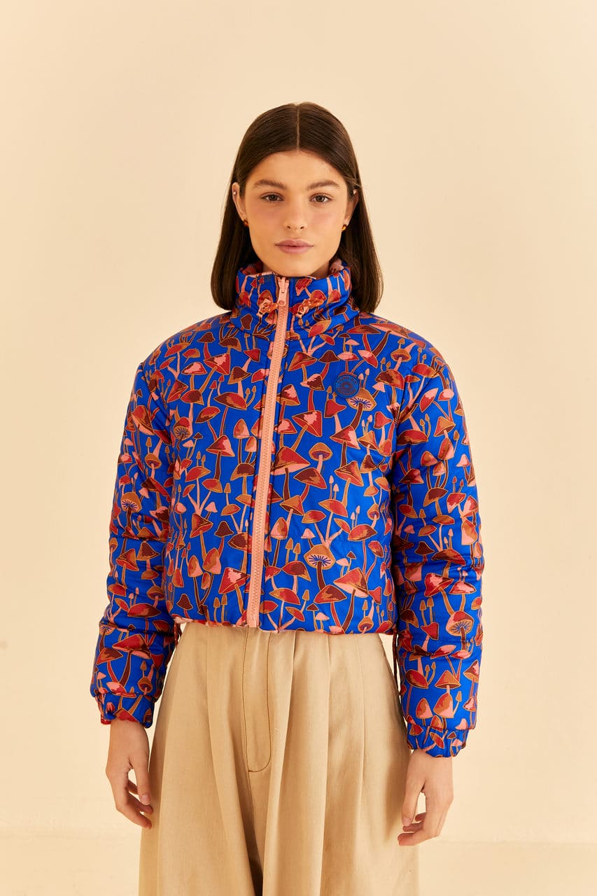 Louis Vuitton® Metallic Monogram Flowers Reversible Puffer Jacket