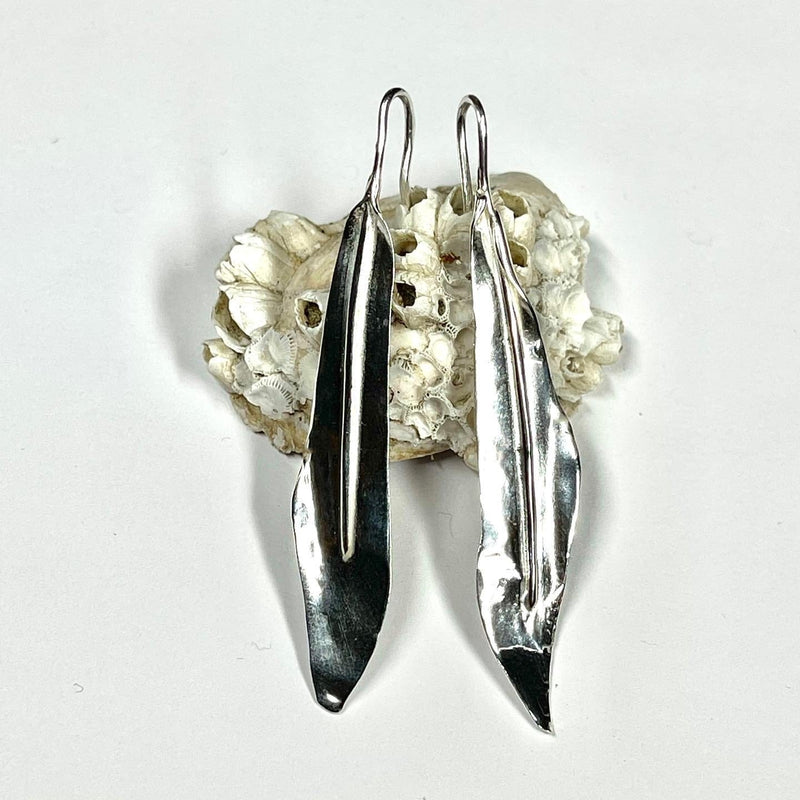 Sterling Leaf Earrings