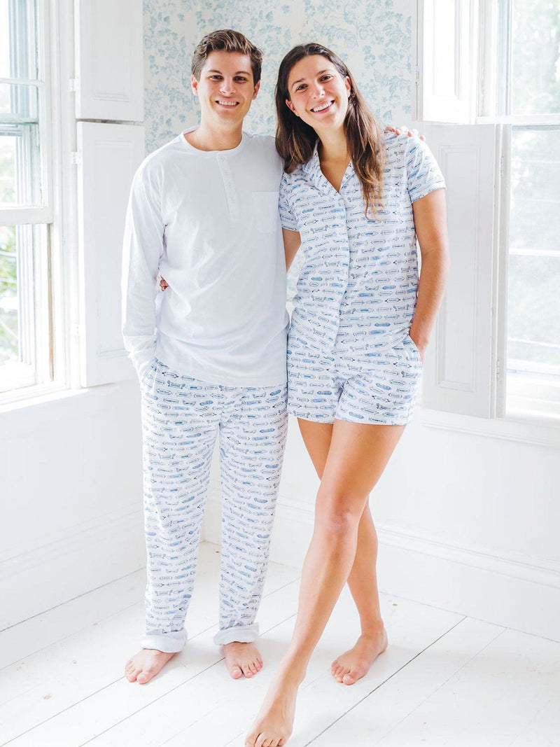 Men's "Tuck'd In" Pajamas - Blue