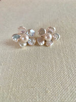 Keshi Flower Jacket & Stud Earrings