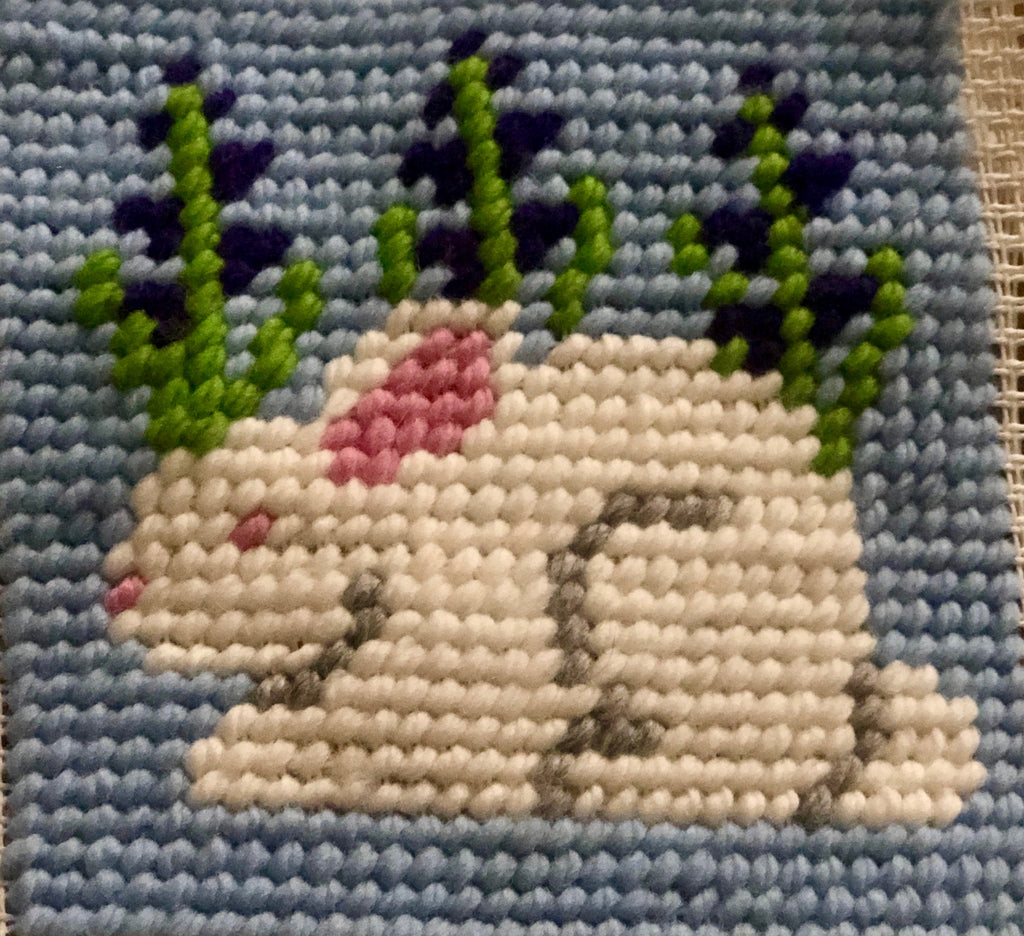 White Bunny with Lavender Quick Kit