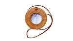 4X4 Round Wicker Bag