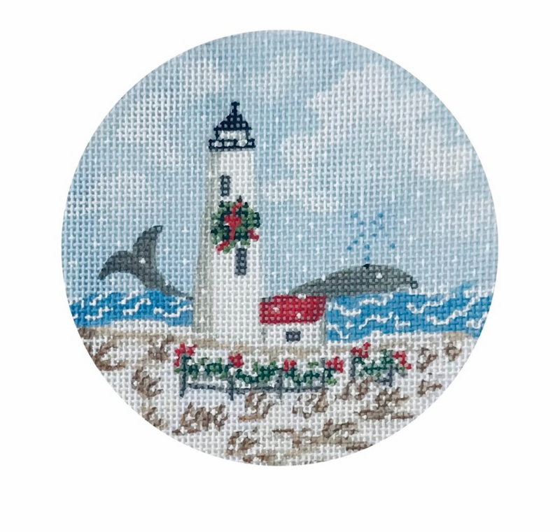 Great Point Lighthouse 4" round