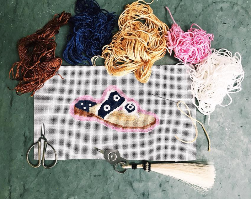 Nantucket Sandal (blue/pink)