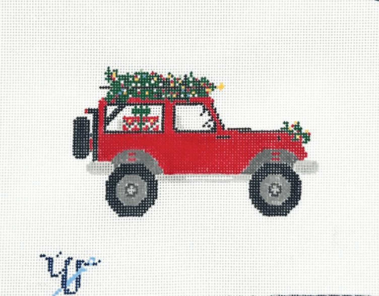 Jeeps Canvas Ornament
