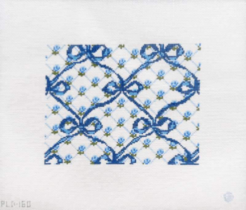Rose Trellis & Bow Canvas