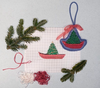 Christmas Tree Row Boat Ornament