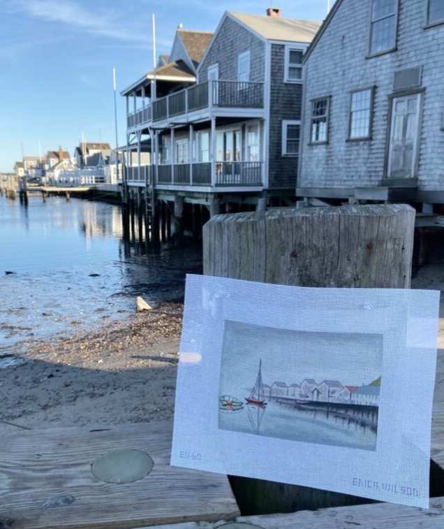 Foggy Nantucket Harbor