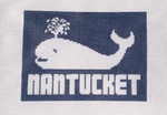 Nantucket Whale Pillow