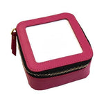 Square Leather Self Finishing Jewelry Case