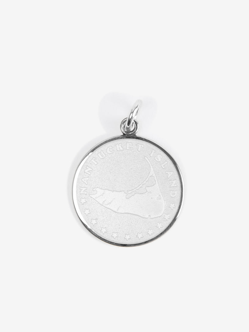 Silver Large Nantucket Medallion