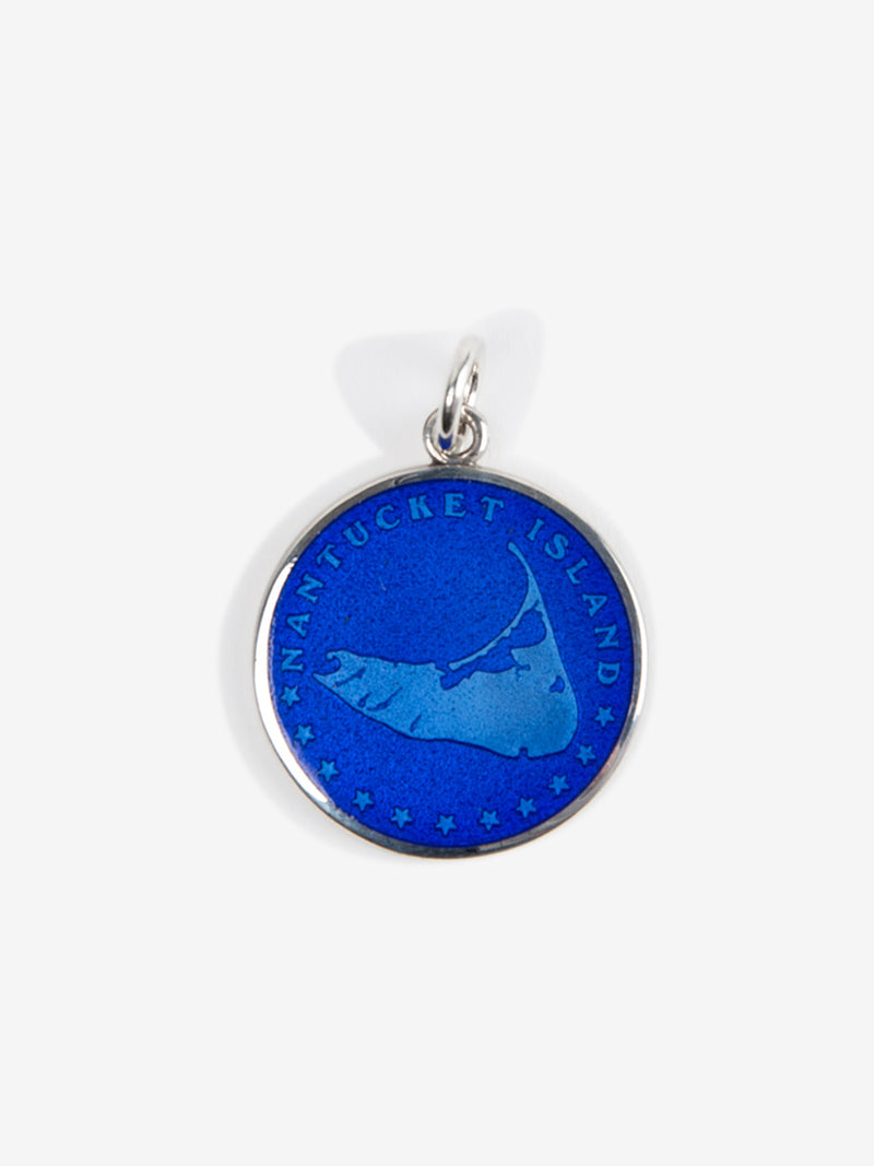 Silver Large Nantucket Medallion