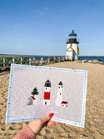 3 Lighthouses Canvas