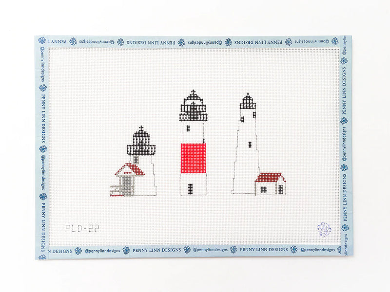 3 Lighthouses Canvas