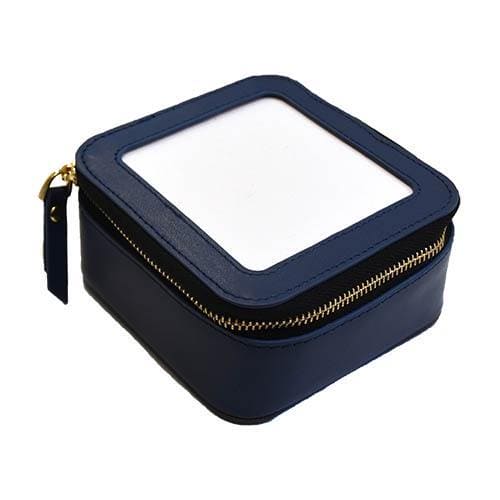 Square Leather Self Finishing Jewelry Case