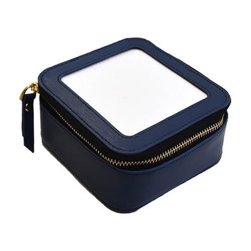 Square Leather Self Finishing Jewelry Case